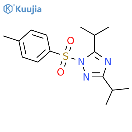 1H-1,2,4-Triazole, 3,5-bis(1-methylethyl)-1-[(4-methylphenyl)sulfonyl]- structure
