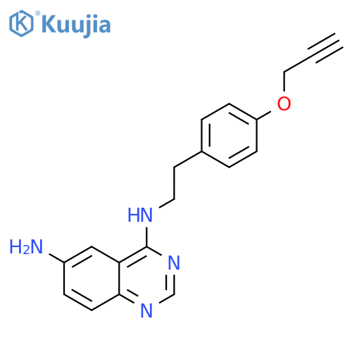 4,6-QUINAZOLINEDIAMINE, N4-[2-[4-(2-PROPYNYLOXY)PHENYL]ETHYL]- structure