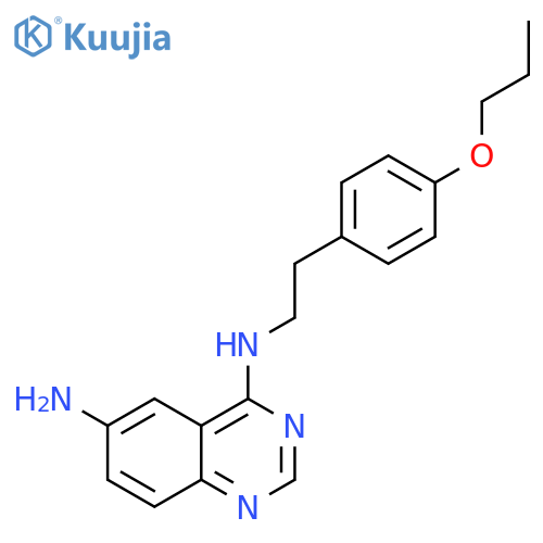 4,6-QUINAZOLINEDIAMINE, N4-[2-(4-PROPOXYPHENYL)ETHYL]- structure