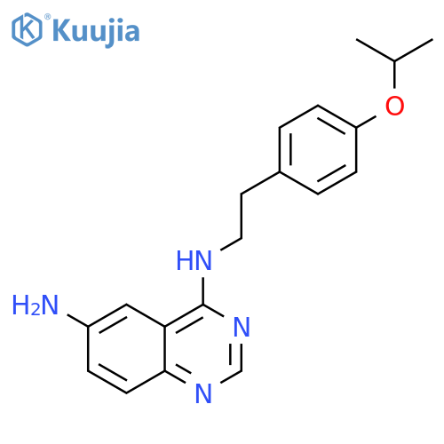 4,6-Quinazolinediamine, N4-[2-[4-(1-methylethoxy)phenyl]ethyl]- structure