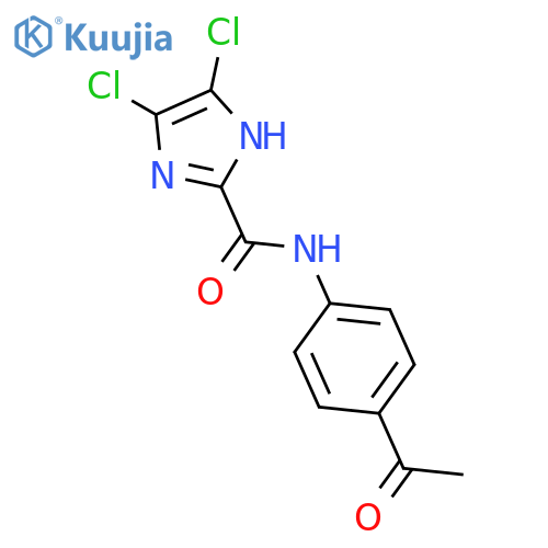 1H-Imidazole-2-carboxamide, N-(4-acetylphenyl)-4,5-dichloro- structure