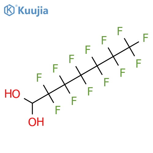 1,1-Heptanediol, 2,2,3,3,4,4,5,5,6,6,7,7,7-tridecafluoro- structure