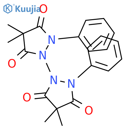 [1,1'-Bipyrazolidine]-3,3',5,5'-tetrone, 4,4,4',4'-tetramethyl-2,2'-diphenyl- structure