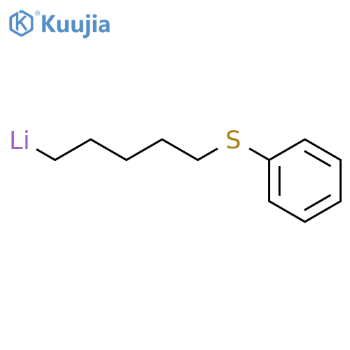 Lithium, [5-(phenylthio)pentyl]- structure