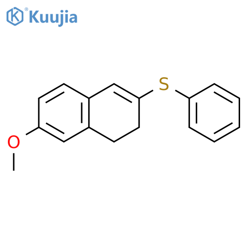 NAPHTHALENE, 1,2-DIHYDRO-7-METHOXY-3-(PHENYLTHIO)- structure