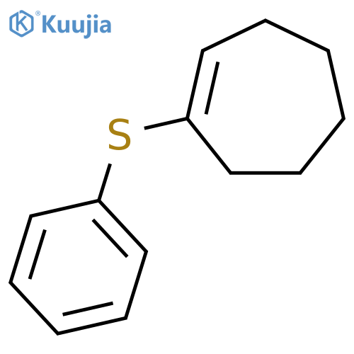 Cycloheptene, 1-(phenylthio)- structure