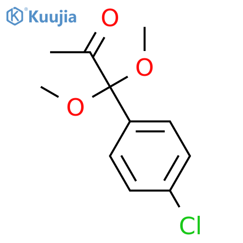 2-Propanone, 1-(4-chlorophenyl)-1,1-dimethoxy- structure