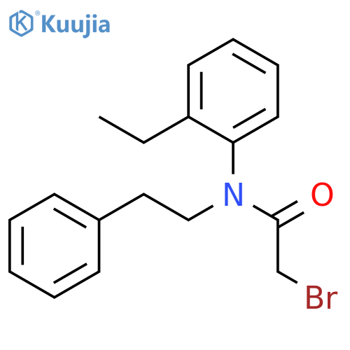 Acetamide, 2-bromo-N-(2-ethylphenyl)-N-(2-phenylethyl)- structure