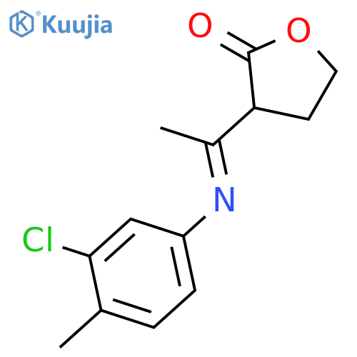 2(3H)-FURANONE, 3-[1-[(3-CHLORO-4-METHYLPHENYL)IMINO]ETHYL]DIHYDRO- structure