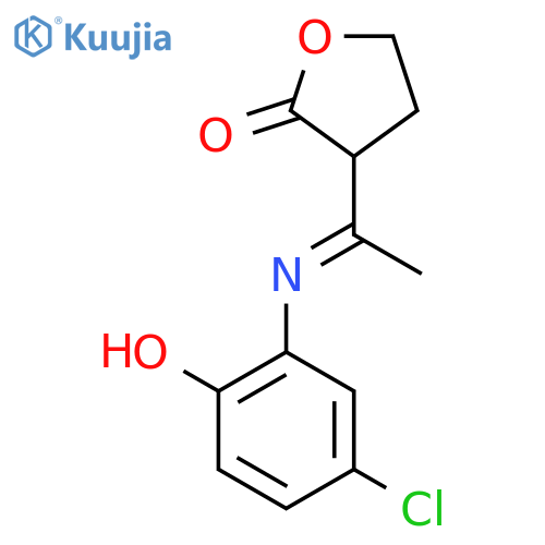 2(3H)-FURANONE, 3-[1-[(5-CHLORO-2-HYDROXYPHENYL)IMINO]ETHYL]DIHYDRO- structure