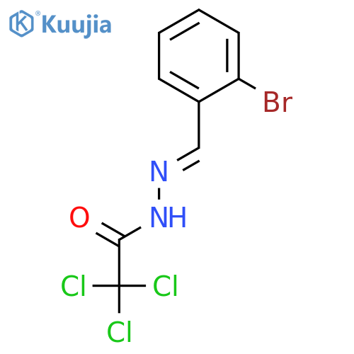 ACETIC ACID, TRICHLORO-, [(2-BROMOPHENYL)METHYLENE]HYDRAZIDE structure