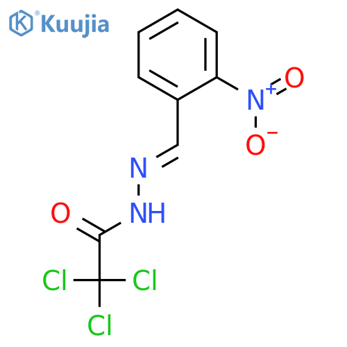 Acetic acid, trichloro-, [(2-nitrophenyl)methylene]hydrazide structure