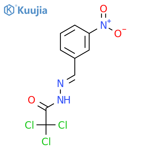 ACETIC ACID, TRICHLORO-, [(3-NITROPHENYL)METHYLENE]HYDRAZIDE structure