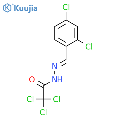 Acetic acid, trichloro-, [(2,4-dichlorophenyl)methylene]hydrazide structure