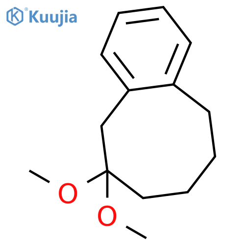 BENZOCYCLOOCTENE, 5,6,7,8,9,10-HEXAHYDRO-6,6-DIMETHOXY- structure