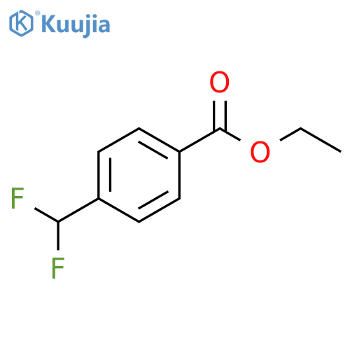 Benzoic acid, 4-(difluoromethyl)-, ethyl ester structure