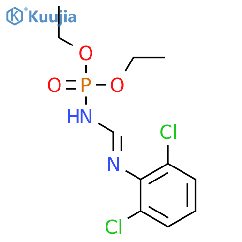 PHOSPHORAMIDIC ACID, [(2,6-DICHLOROPHENYL)IMINOMETHYL]-, DIETHYL ESTER structure