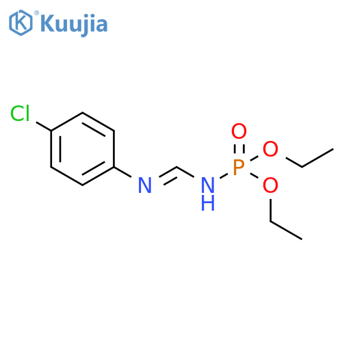 PHOSPHORAMIDIC ACID, [(4-CHLOROPHENYL)IMINOMETHYL]-, DIETHYL ESTER structure