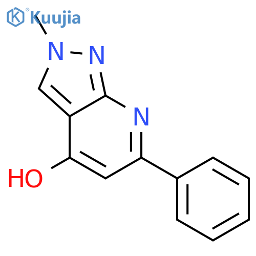2H-PYRAZOLO[3,4-B]PYRIDIN-4-OL, 2-METHYL-6-PHENYL- structure