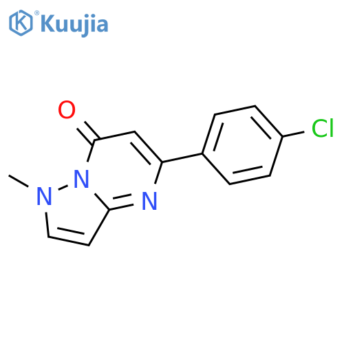 5-(4-Chlorophenyl)-1-methylpyrazolo[1,5-a]pyrimidin-7-one structure