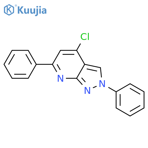 2H-Pyrazolo[3,4-b]pyridine, 4-chloro-2,6-diphenyl- structure