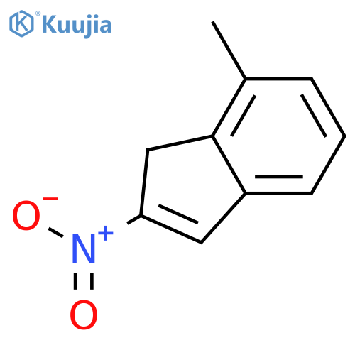 1H-Indene, 7-methyl-2-nitro- structure