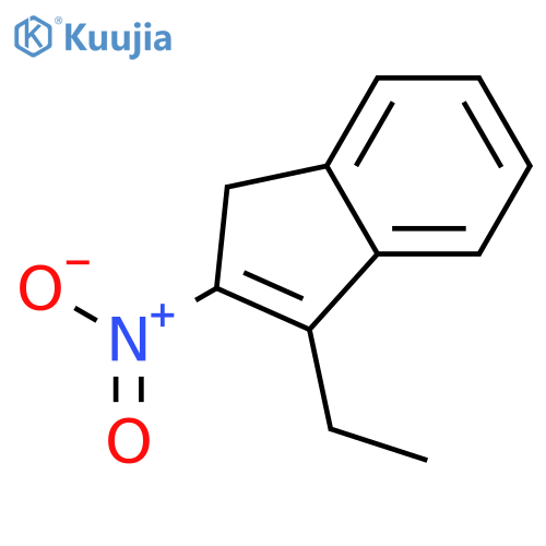 1H-Indene, 3-ethyl-2-nitro- structure