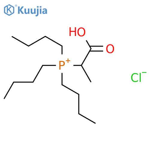 PHOSPHONIUM, TRIBUTYL(1-CARBOXYETHYL)-, CHLORIDE structure