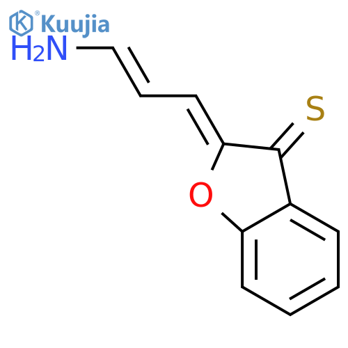3(2H)-BENZOFURANTHIONE, 2-(3-AMINO-2-PROPENYLIDENE)- structure