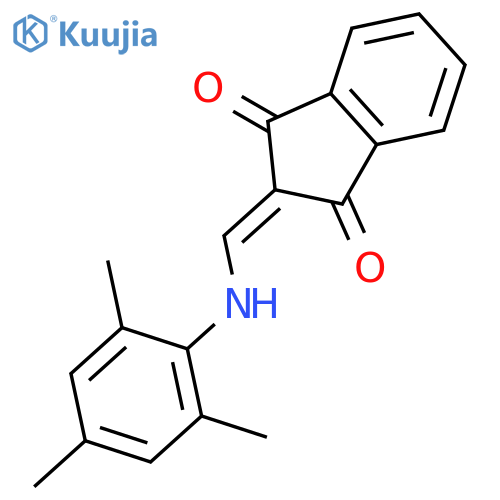 1H-INDENE-1,3(2H)-DIONE, 2-[[(2,4,6-TRIMETHYLPHENYL)AMINO]METHYLENE]- structure
