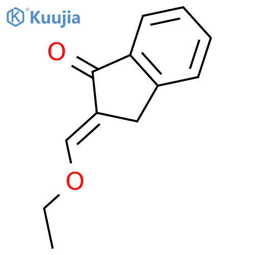 2-(ethoxymethylidene)-2,3-dihydro-1H-inden-1-one structure
