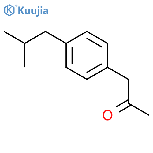 1-4-(2-methylpropyl)phenylpropan-2-one structure
