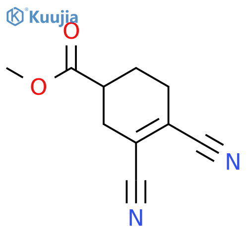 3-CYCLOHEXENE-1-CARBOXYLIC ACID, 3,4-DICYANO-, METHYL ESTER structure