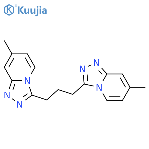 1,2,4-Triazolo[4,3-a]pyridine,3,3'-(1,3-propanediyl)bis[7-methyl- structure