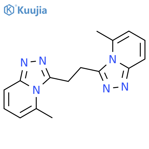 1,2,4-TRIAZOLO[4,3-A]PYRIDINE, 3,3'-(1,2-ETHANEDIYL)BIS[5-METHYL- structure
