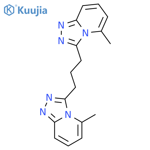 1,2,4-Triazolo[4,3-a]pyridine,3,3'-(1,3-propanediyl)bis[5-methyl- structure