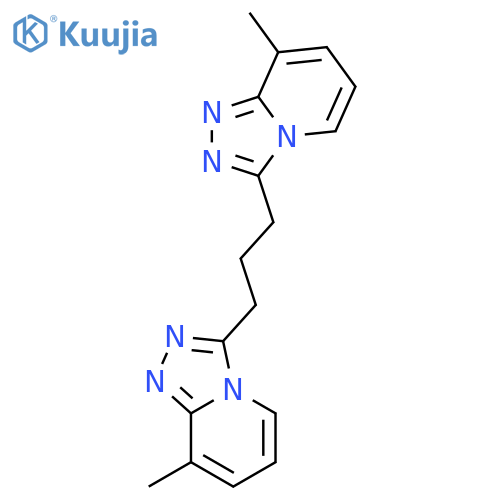 1,2,4-Triazolo[4,3-a]pyridine,3,3'-(1,3-propanediyl)bis[8-methyl- structure