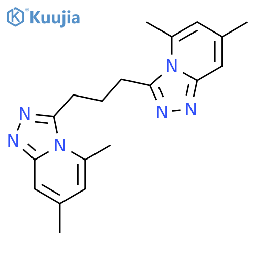 1,2,4-TRIAZOLO[4,3-A]PYRIDINE, 3,3'-(1,3-PROPANEDIYL)BIS[5,7-DIMETHYL- structure