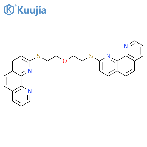 1,10-Phenanthroline, 2,2'-[oxybis(2,1-ethanediylthio)]bis- structure