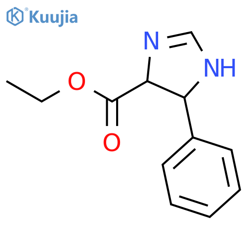 1H-Imidazole-4-carboxylic acid, 4,5-dihydro-5-phenyl-, ethyl ester structure