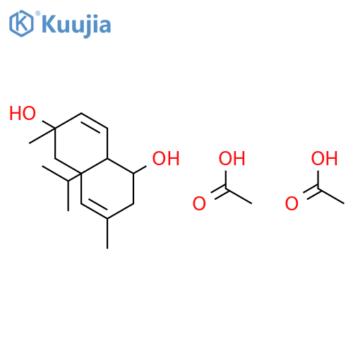2,7-CYCLODECADIENE-1,5-DIOL, 1,7-DIMETHYL-4-(1-METHYLETHYL)-, DIACETATE structure