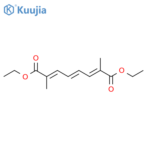 2,4,6-Octatrienedioic acid, 2,7-dimethyl-, diethyl ester, (E,E,E)- structure