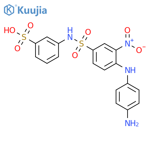 Benzenesulfonic acid,3-[[[4-[(4-aminophenyl)amino]-3-nitrophenyl]sulfonyl]amino]- structure