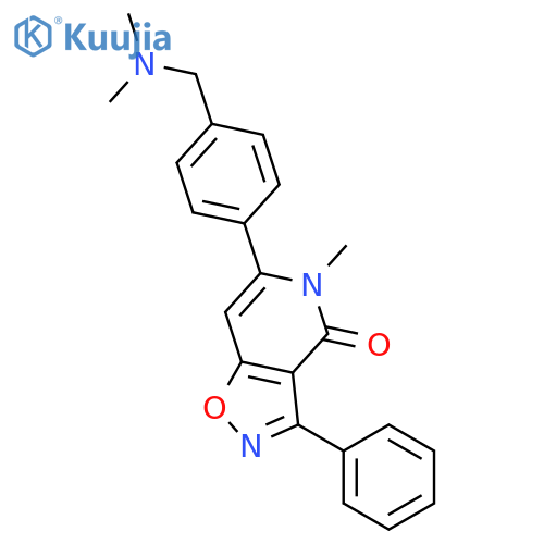 Isoxazolo[4,5-c]pyridin-4(5H)-one,6-[4-[(dimethylamino)methyl]phenyl]-5-methyl-3-phenyl- structure