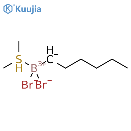 Boron, dibromohexyl[1,1'-thiobis[methane]]-, (T-4)- structure