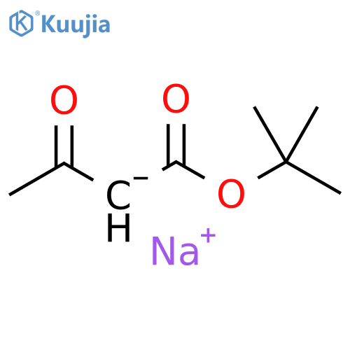 Butanoic acid, 3-oxo-, 1,1-dimethylethyl ester, ion(1-), sodium (1:1) structure