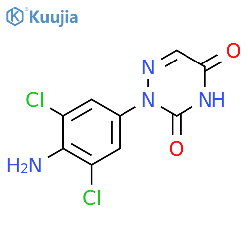 1,2,4-TRIAZINE-3,5(2H,4H)-DIONE, 2-(4-AMINO-3,5-DICHLOROPHENYL)- structure