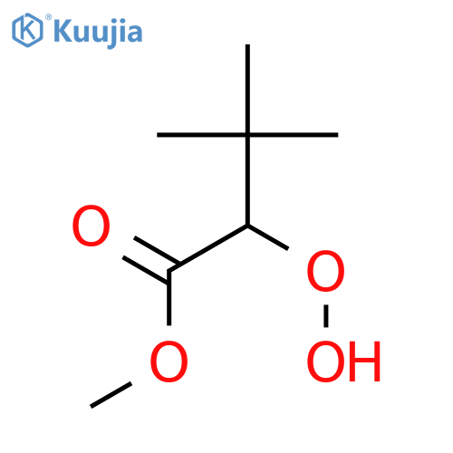Butanoic acid, 2-hydroperoxy-3,3-dimethyl-, methyl ester structure