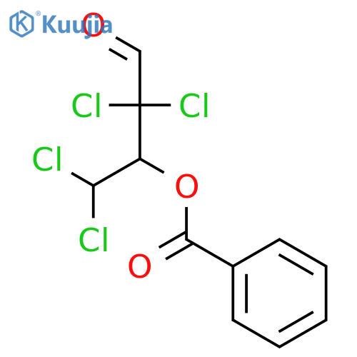 Butanal, 3-(benzoyloxy)-2,2,4,4-tetrachloro- structure