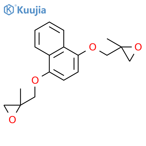 Oxirane, 2,2'-[1,4-naphthalenediylbis(oxymethylene)]bis[2-methyl- structure